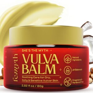 Vulva Balm Vaginal Moisturizer for Dryness, Itching & Irritation - Hormone-Free Vulvar Irritation Relief Cream for Women - Menopause & Postpartum Support Vulva Moisture Cream 2.82oz