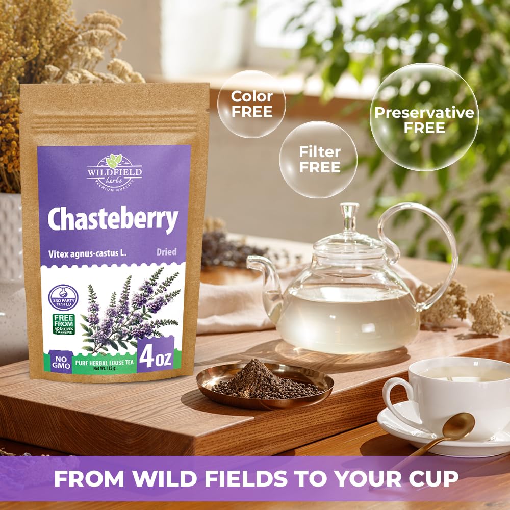 4 oz. Chaste Tree Berry Сhasteberry Tea Chaste Tree Berry Tea Herb (Vitex Agnus-Castus) - 113g Herbal Vitex Sauzgatillo - Image 5