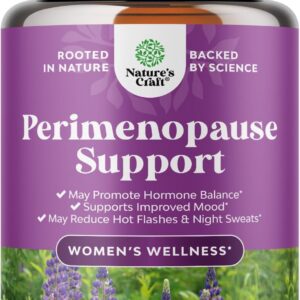 Complete Perimenopause Supplement for Women - Multibenefit Menopause Ease for Women with Maca Root Vitex Berry & Black Cohosh for Hot Flashes Night Sweats Hormone Balance and Mood Support - 120 Count
