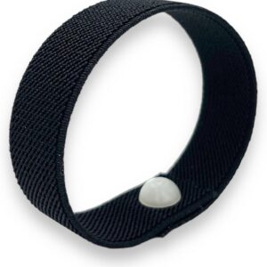 AcuBalance Women's Menopause Relief Wristband - Black Cooling Acupressure Bracelet for Hot Flashes, Sleep, Mood, and Daily Support - Stretch Slip-On Comfort