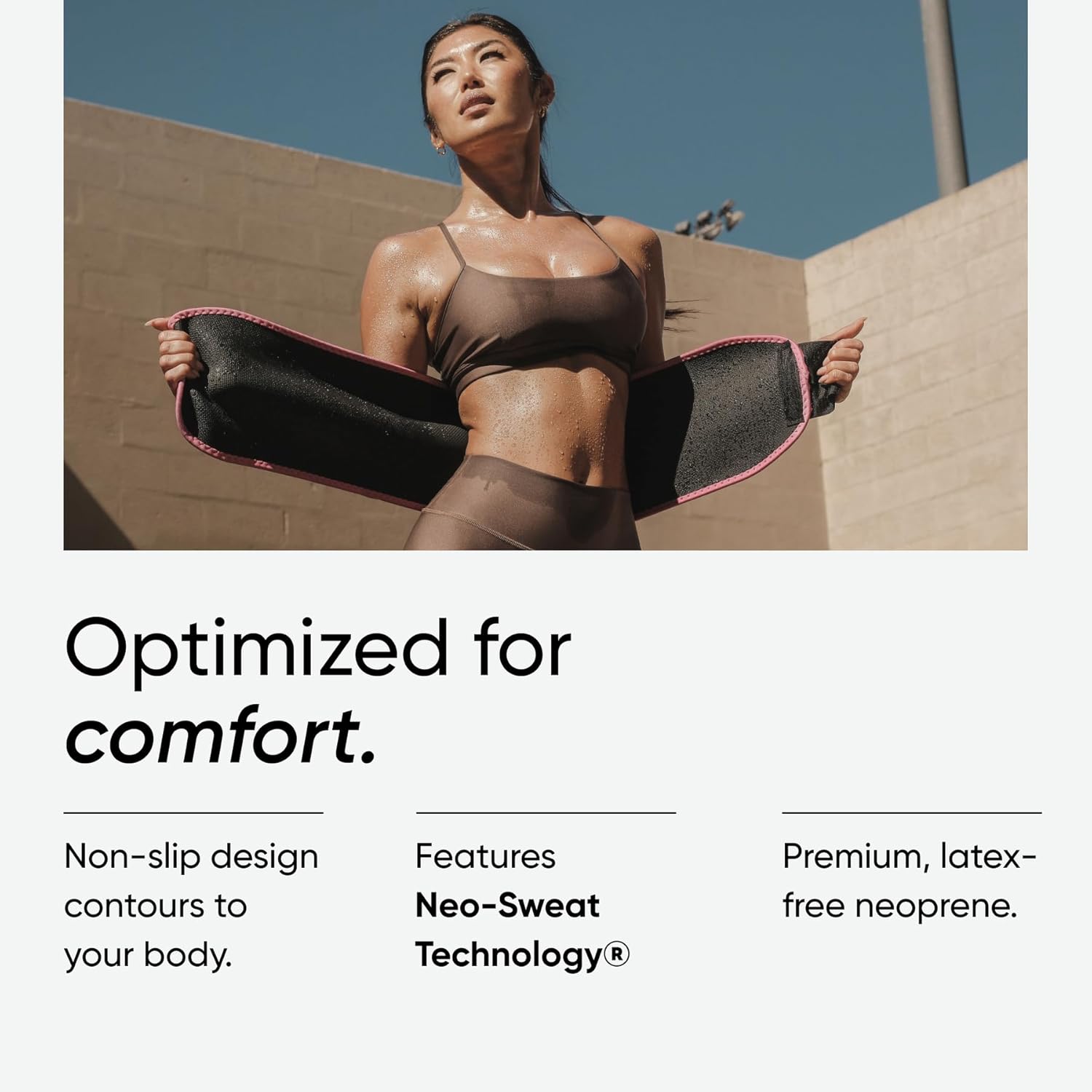 Sports Research Sweet Sweat Waist Trimmer (Core Series) - Premium Sweat Enhancing Fitness Band for Women & Men - Image 6