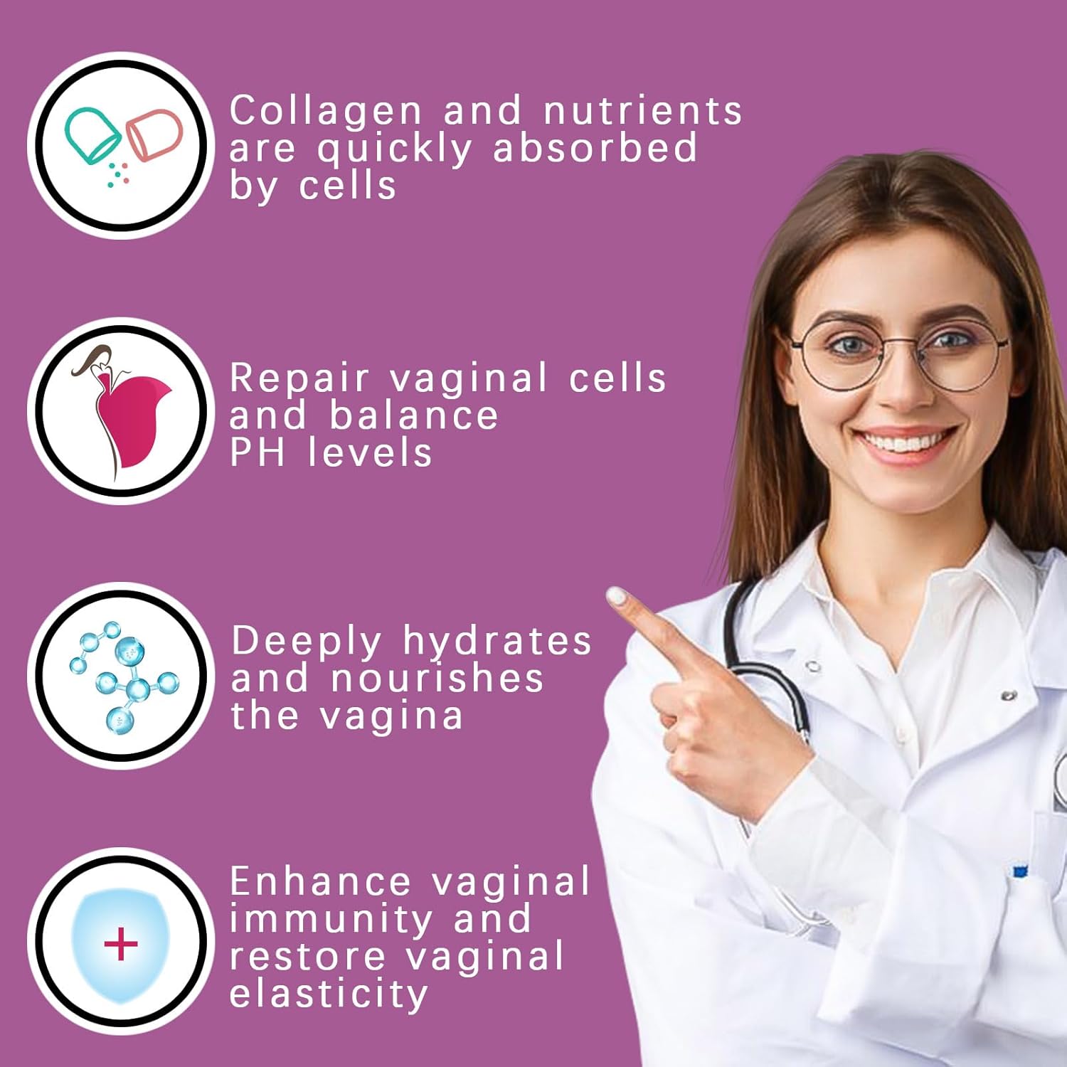 Vaginal Moisturizer for Women - Intense Hydration, pH Balanced Formula for Menopause & Intimate Dryness Relief | Soothes Irritation, Supports Feminine Health - Image 3