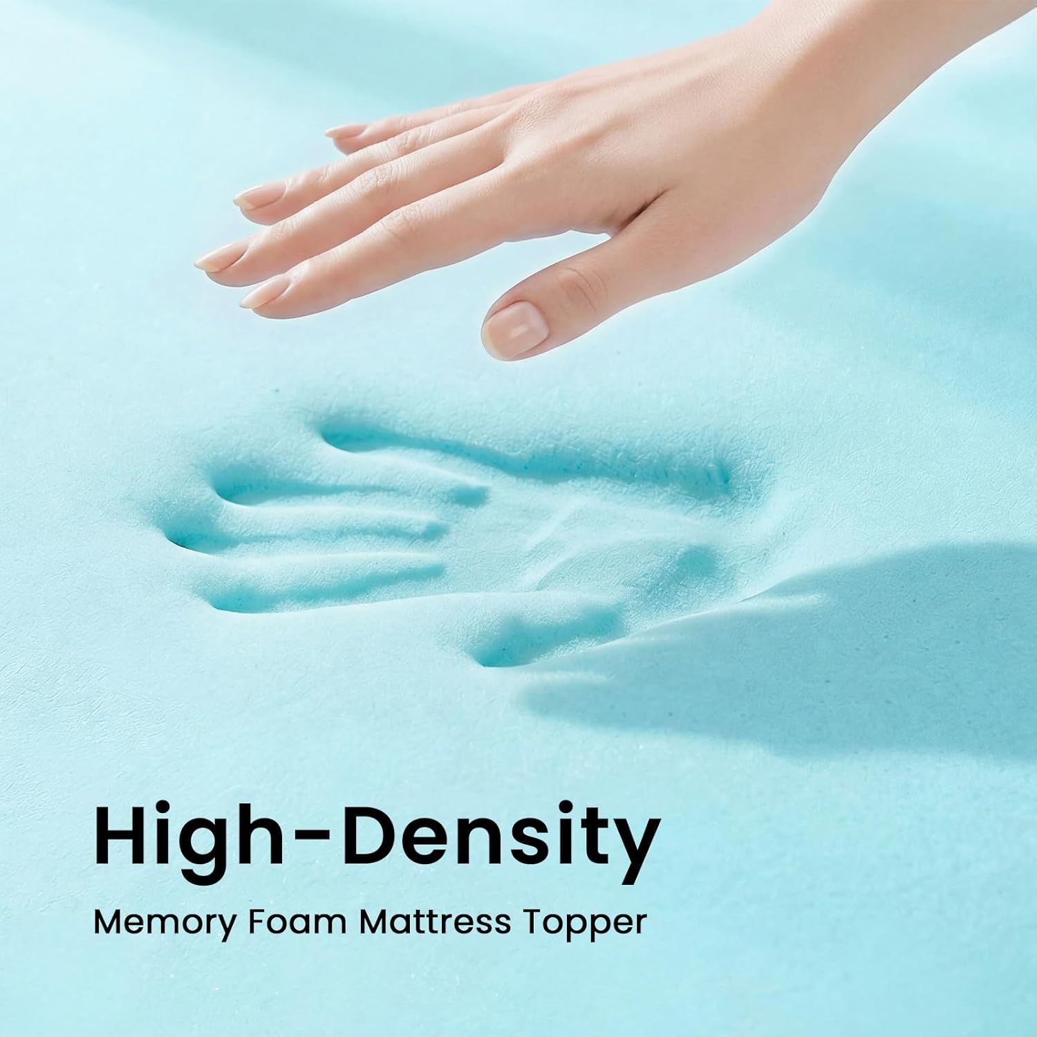 Czpalo 3 Inch Gel Memory Foam Mattress Topper Queen, Cooling Mattress Topper with Removable & Washable Bamboo Cover, CertiPUR-US Certified - Image 3