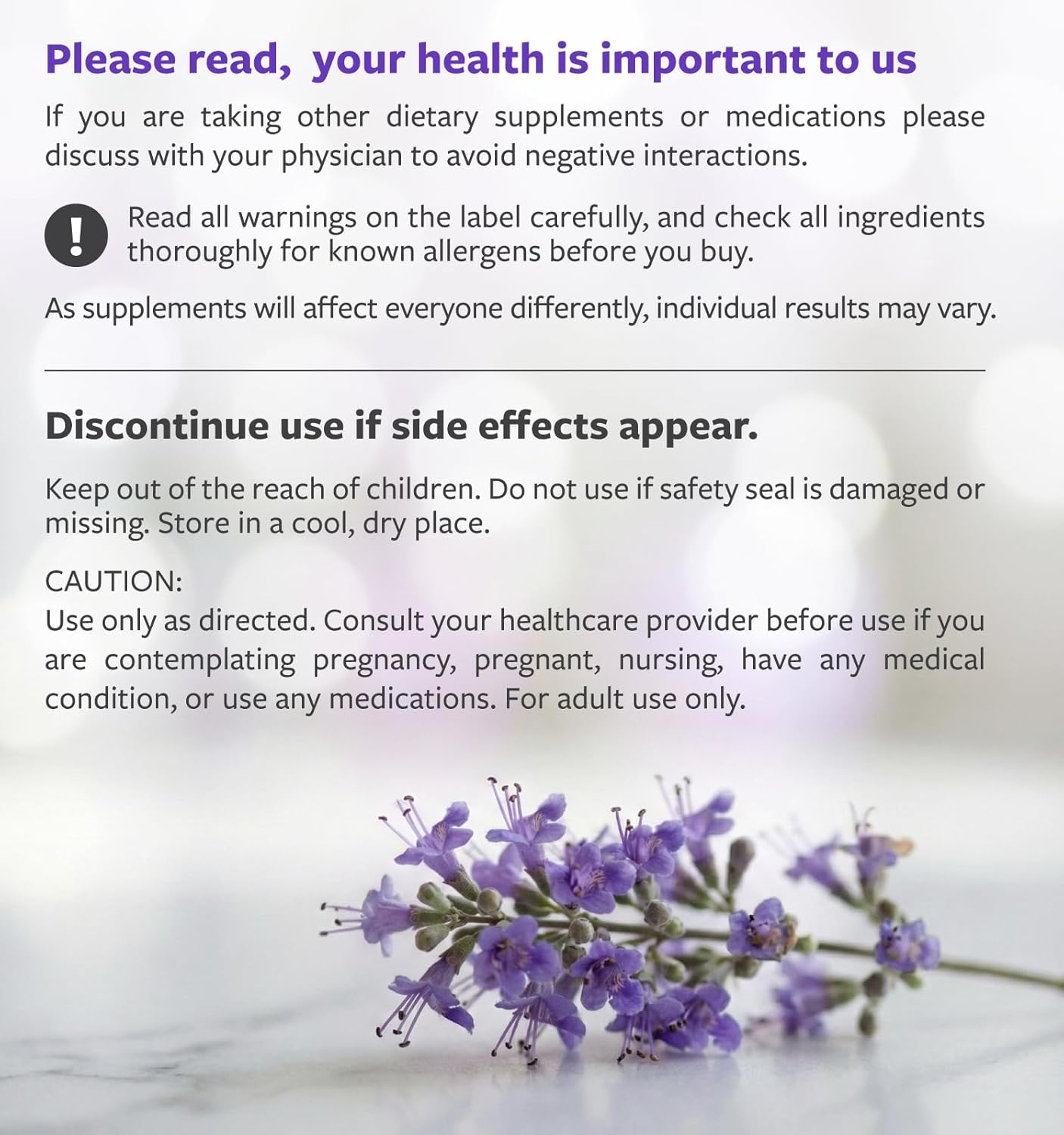 Organic Vitex Chasteberry Supplement for Women - High Strength Chaste Tree Berry Extract Supports Hormone Balance for Women from PMS to Menopause - Filler Free Vegan & Non-GMO (2 Month Supply) - Image 7