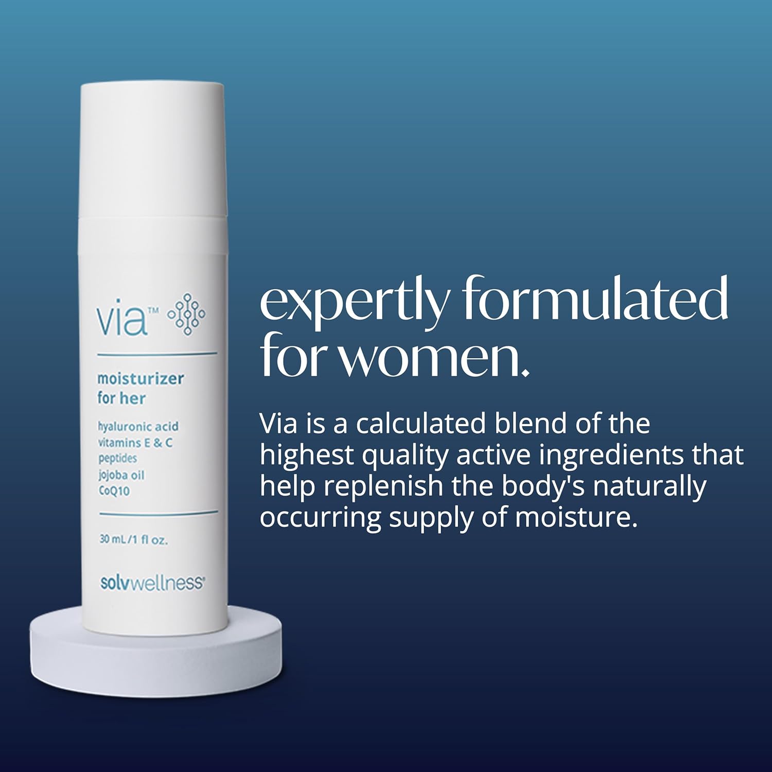 Via by Solv Wellness Vaginal Moisturizer Cream for Women, Non-Hormonal, Water-Based, Made with Hyaluronic Acid, Vitamins, Peptides, Jojoba Oil, 30 ml - Image 8