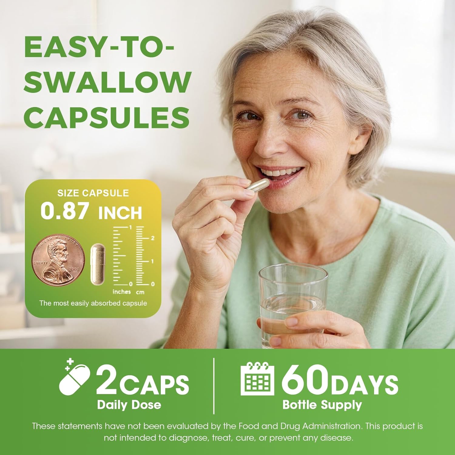 GREENPEOPLE Menopause Supplements for Women - Black Cohosh & Ashwagandha for Hot Flashes, Night Sweats, Mood Swings, Hormonal Balance Support,10 Billion CFU Probiotic - 120(2 Packs) Capsules Vegan - Image 8