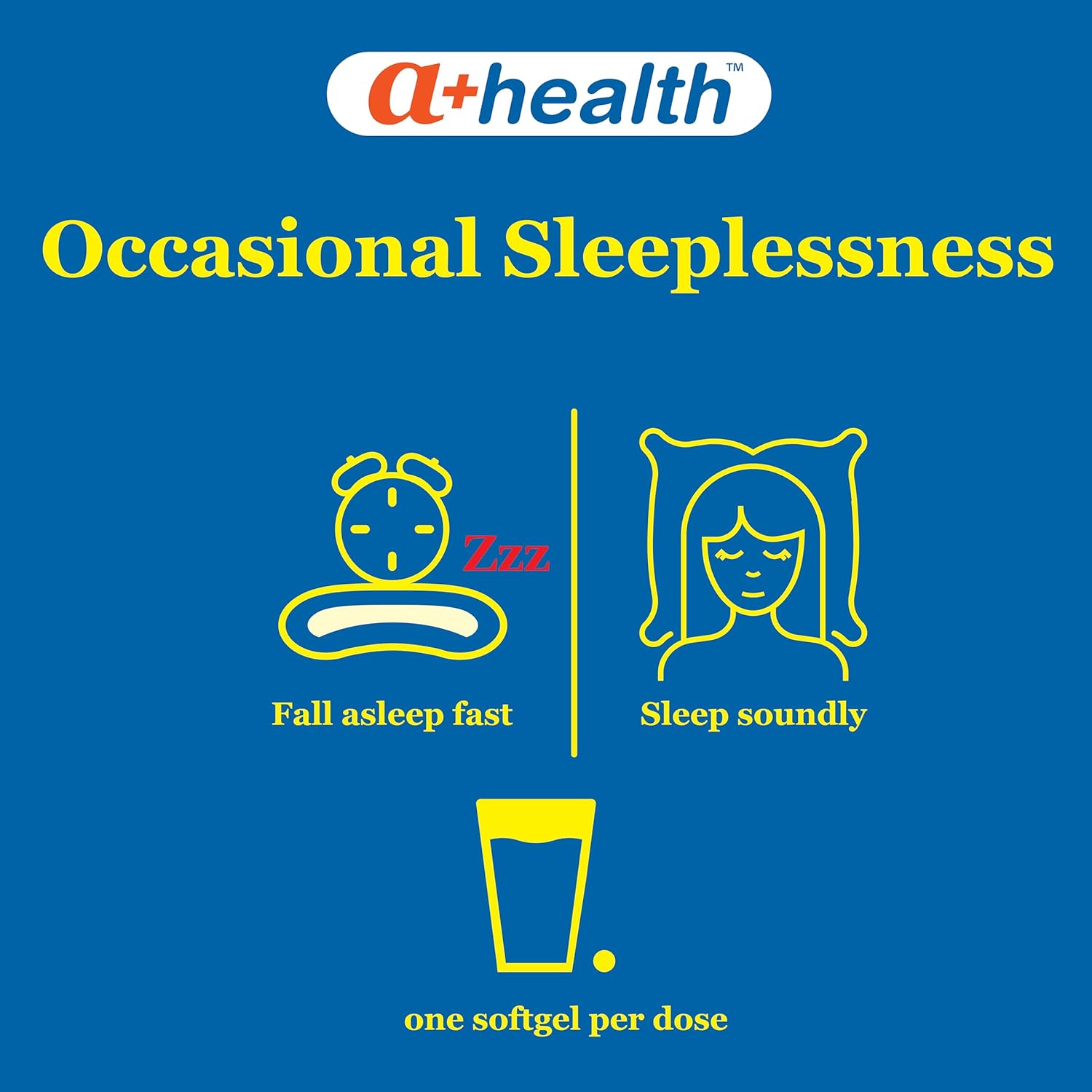 A+Health Nighttime Sleep Aid Diphenhydramine 50mg Softgels, Maximum Strength, 160 Count - Image 2