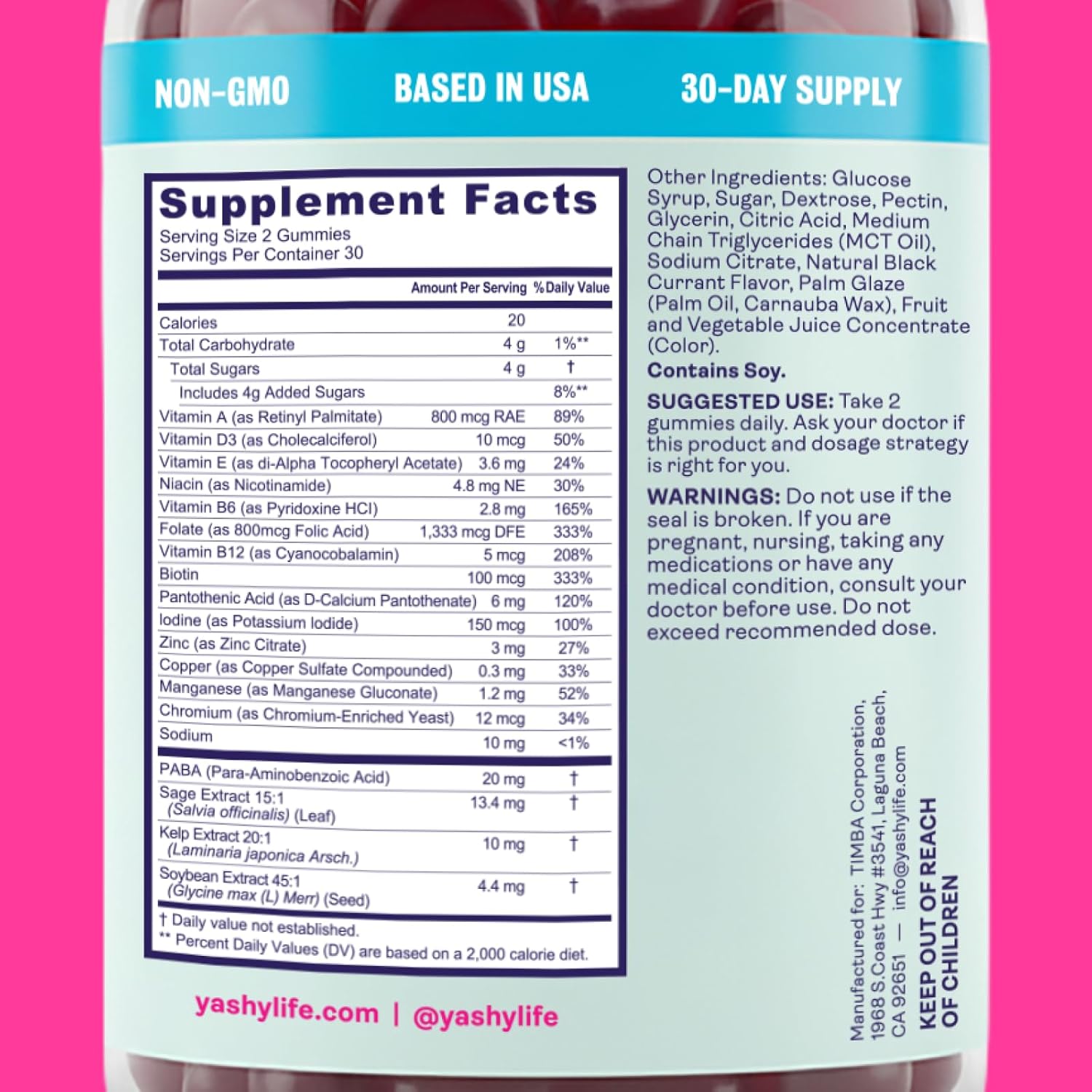 Gummies for Menopause | Hormone-Free Supplements for Women | Clinically Backed | 30 Servings | Helps Alleviate Hot Flashes, Night Sweats, & Mood Swings | Supports Libido | BlackBerry Flavor - Image 4
