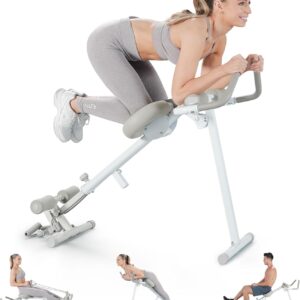 Wonder Core Pro Max - Ab Machine for Stomach Workout, Ab Workout Equipment for Home Gym Trainer, 4-in-1 Exercise Equipment - Rowing, Leg Press, Glider, Roman Chair
