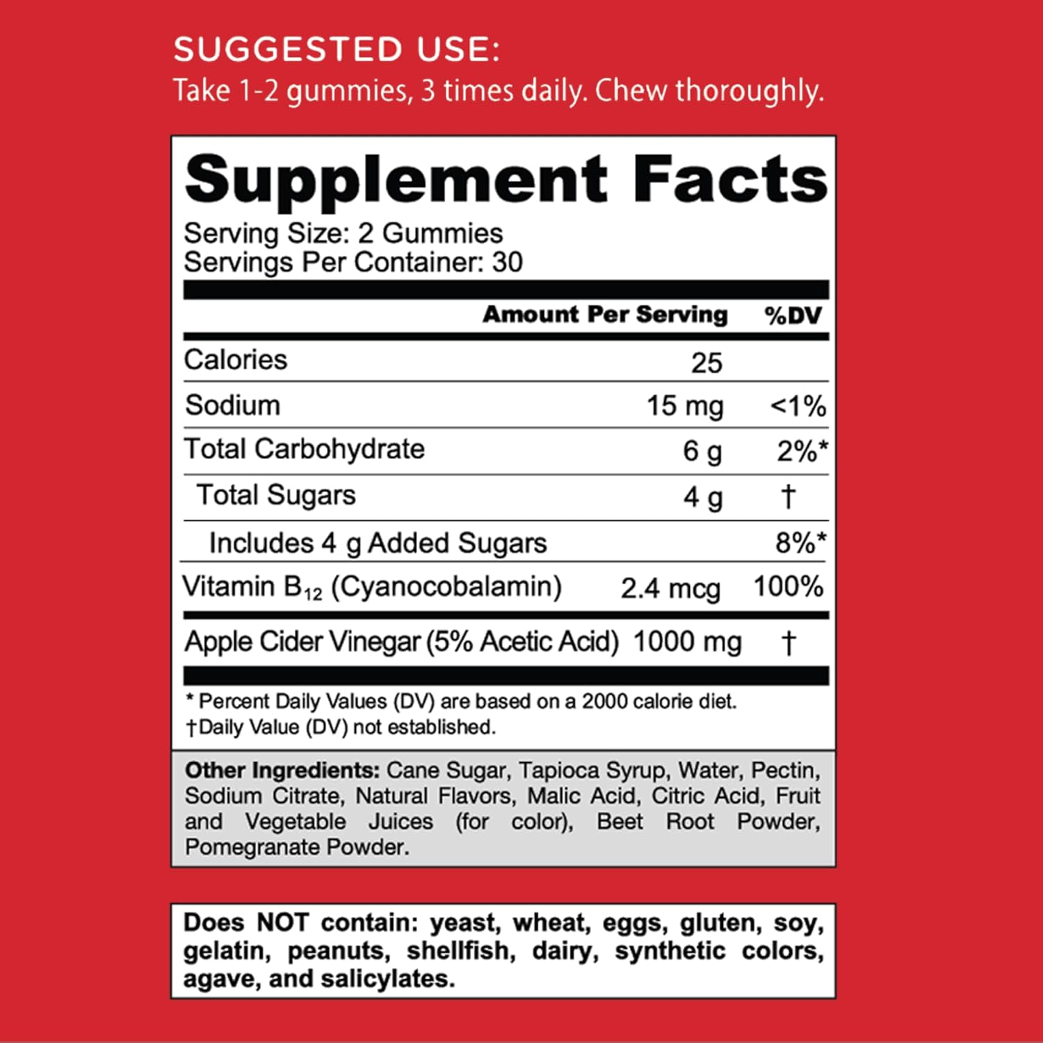 Goli Apple Cider Vinegar Gummies – ACV Gummies with Vitamin B12 for Digestion, Energy & Wellness (Vegan, Non-GMO) - Image 6