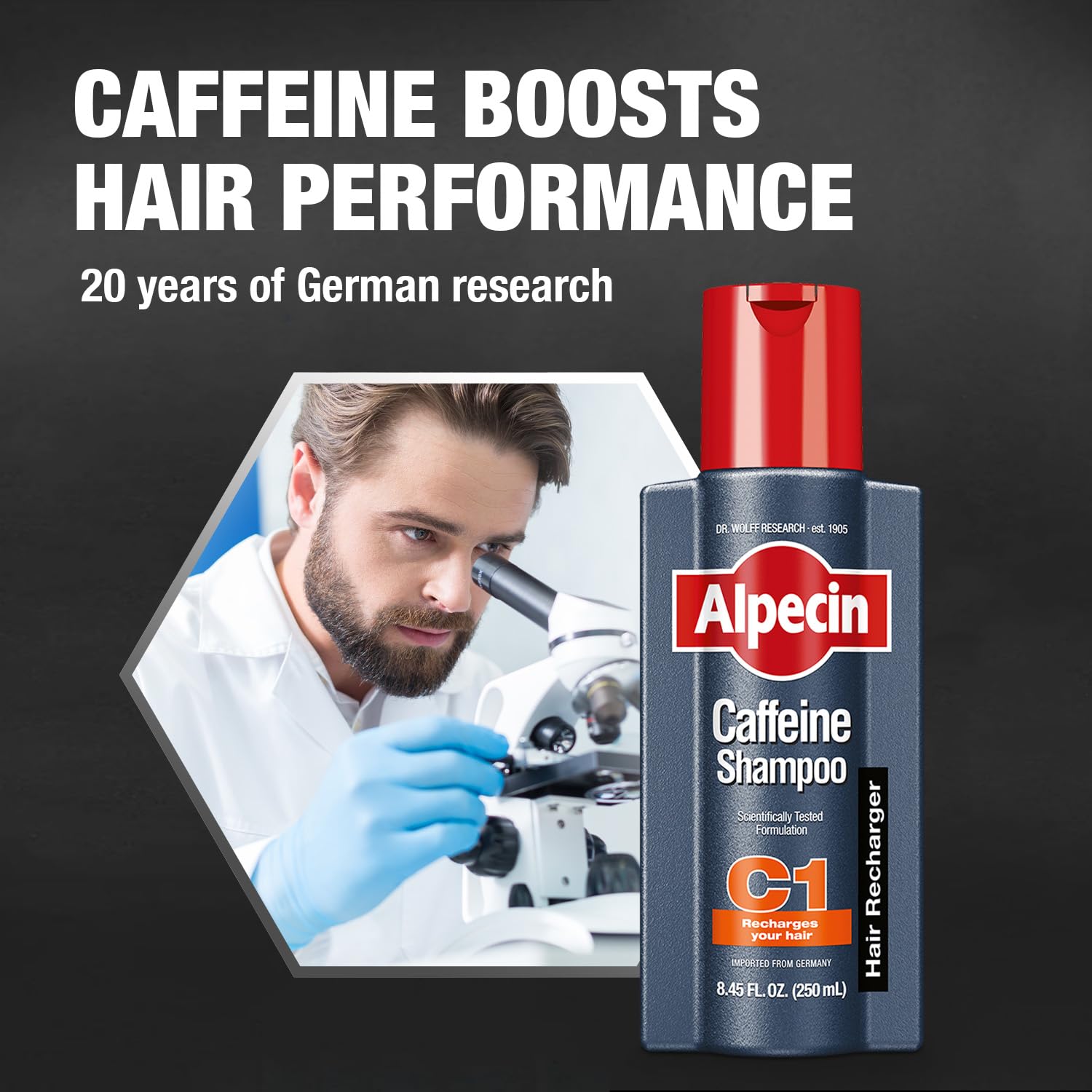 Alpecin C1 Caffeine Shampoo 8.45 fl oz, Cleanses the Scalp to Promote Natural Hair Growth, Leaves Hair Feeling Thicker and Stronger - Image 5