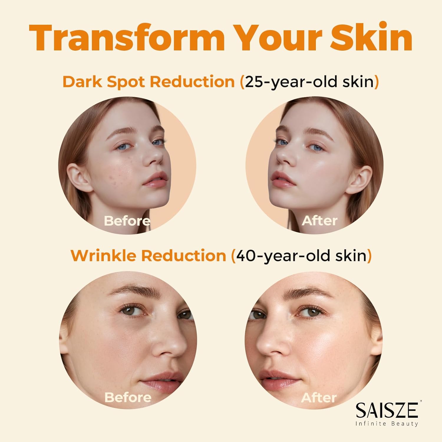 Vitamin C Serum for Face – Brightening & Hydrating Serum with Hyaluronic Acid for Dark Spots & Smooth Skin (60ml) - Image 2