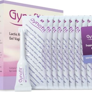 Gynofit Lactic Acid Vaginal Gel - Vaginal Moisturizer - pH Balance Restorer - Vaginal Health - Prevents Itching, Burning & Odor - Hygienic Applicator - Treats & Prevents Vaginal Infections (12 Count)