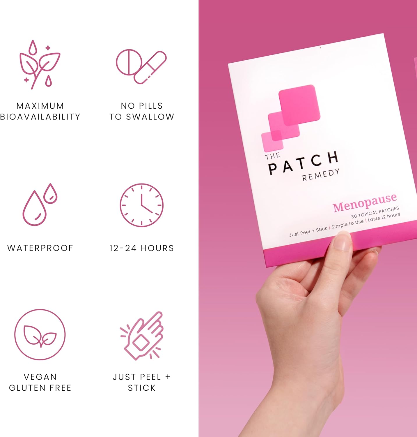The Patch Remedy Menopause Patch | Black Cohosh, Damiana, Valerian, Ginger | 30 Patches - Image 6
