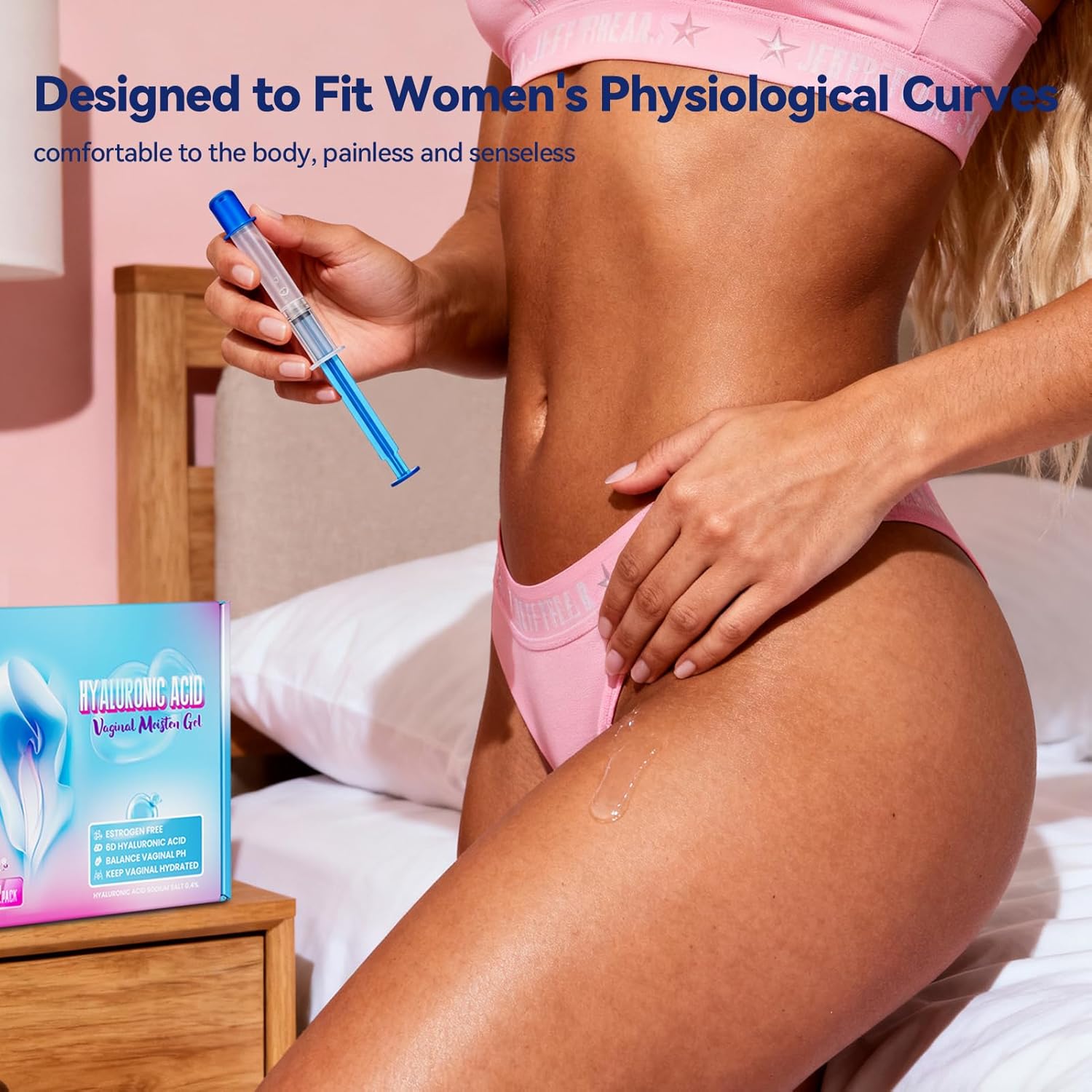 Vaginal Moisturizer, Moisturizing Vaginal Gel with 14mg Hyaluronic Acid-Natural, Gentle Hydration, Hormone-Free Gel for Dryness Relief & pH Balance (12pack) - Image 4