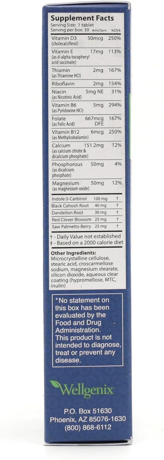 Wellgenix Menocet Plus Menopause Support - All-in-One Menopause Supplement - Daily Relief Feminine Care - Hot Flashes, Night Sweats, Mood Swings & Irritability - 30 Tablets (Pack of 2) - Image 8