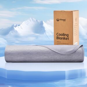 Ailemei Direct Cooling Throw Blanket for Couch, Double-Sided Summer Cooling Blankets for Hot Sleepers, Lightweight Ice Cool Blanket to Relieve Hot Flashes, Breathable Bed Cold Blankets for Sleeping