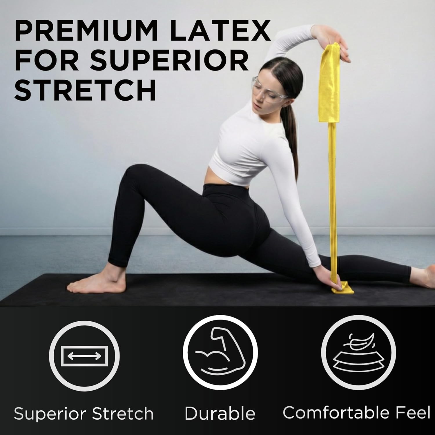 THERABAND Resistance Bands Set, Elastic Bands for Exercise & Physical Therapy, Strength Training for Upper & Lower Body Fitness - Image 4
