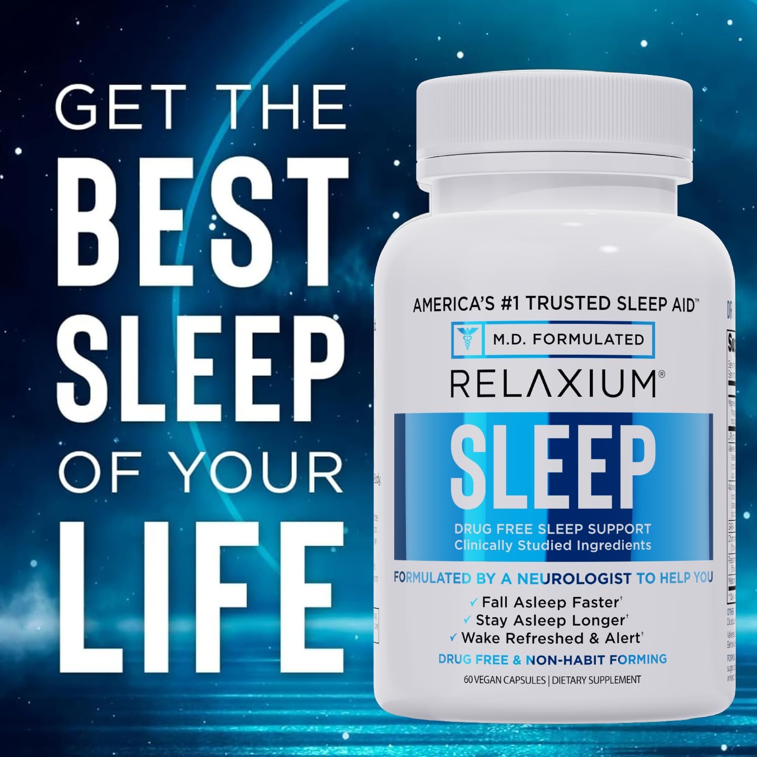 Relaxium Sleep Aid for Adults– Professional Strength Formula | 5mg Melatonin, Magnesium Glycinate, Valerest & Ashwagandha | Non-Habit Forming Sleep Support | 30-Day Supply - Image 7