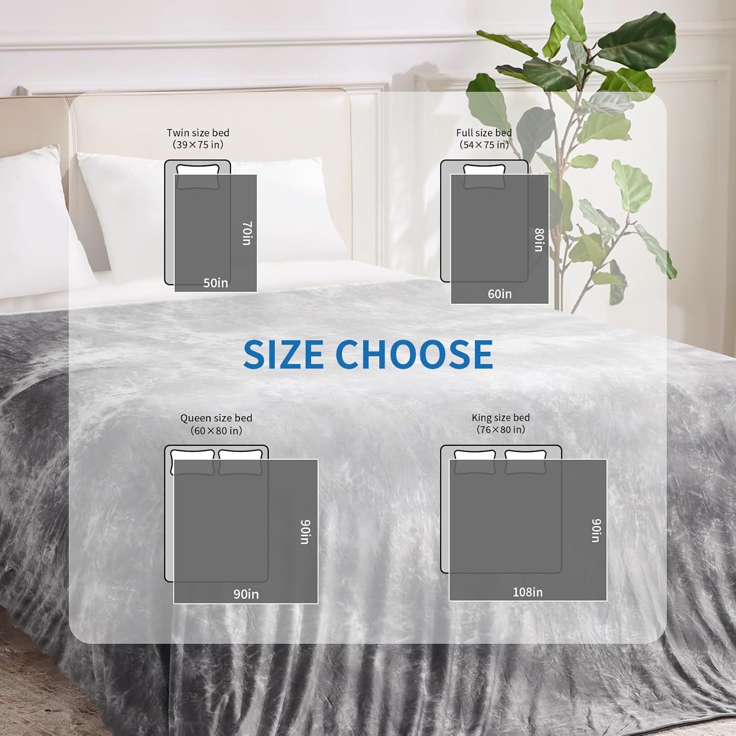 Guohaoi Cooling Throw Blanket for Hot Sleepers, Full Size 60''×90'' Lightweight Breathable Summer Bed Blanket for Couch, Arc-Chill Q-Max >0.5 Cool Fiber,Lightweight Tie Dye Blanket Grey - Image 6