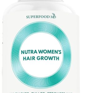 Women's Balance Hair Growth Supplements, Ages 45 and Up, Customer Proven for Visibly Thicker Hair and Scalp Coverage, Soy-Free, Made with 26 Ingredients Including Beta Carotenes - 1 Month Supply