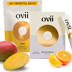 Ovii Ovarian Support for Women: Hormonal & Metabolic Balance Travel Bundle - 40:1 Myo-Inositol + Reducose® + Vitamin D + Biotin - Supports Cycle Regularity & Healthy Ovulation & Healthy Metabolism