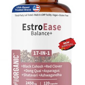 Daily Menopause, Cycle & Hormone Balance Support for Women | Hot Flash & Night Sweat Relief Herbal Formula with Black Cohosh & Shatavari | Third-Party Tested, Vegan, Non-GMO, Gluten-Free, 120 Capsules