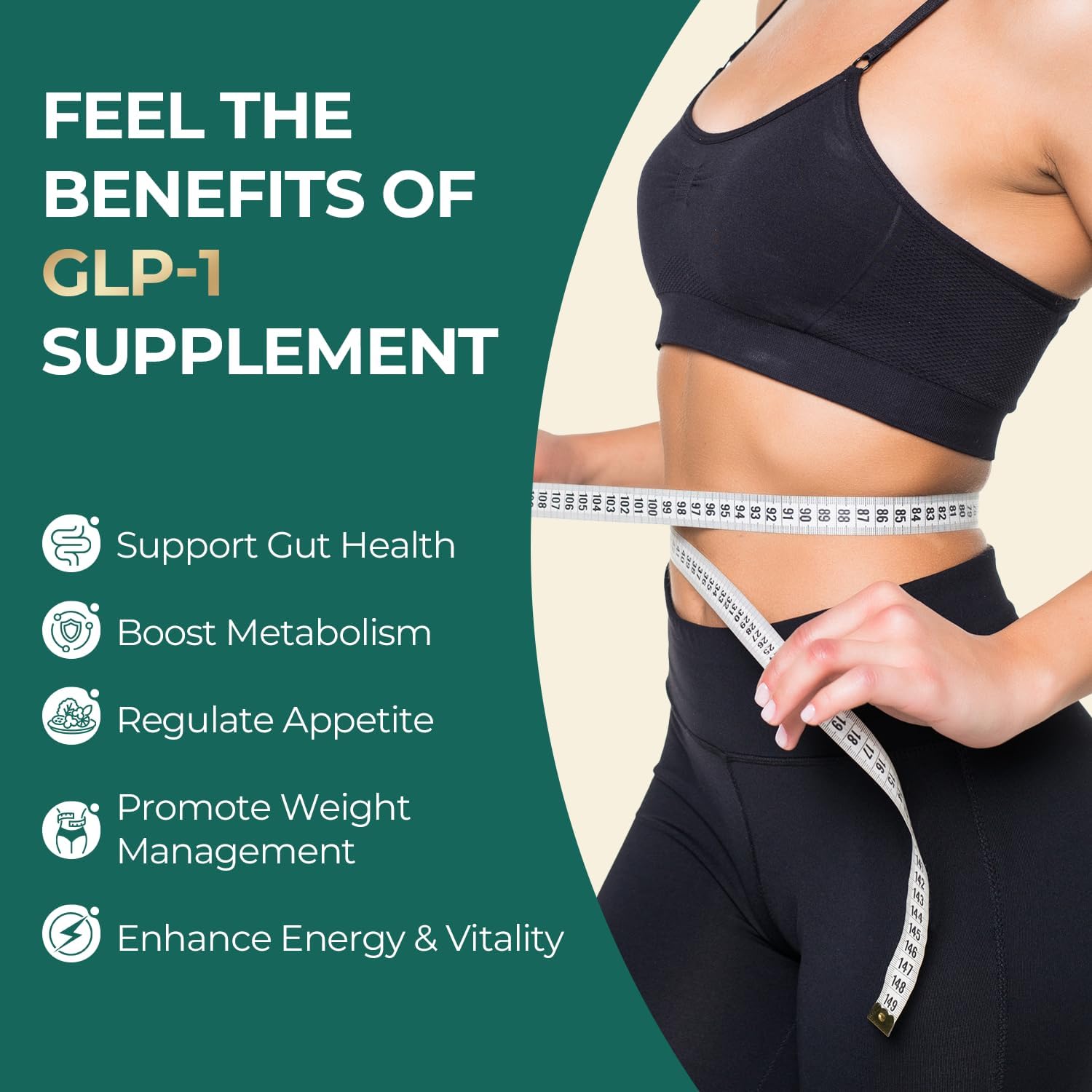 OxyEnergy GLP-1 Supplement Weight Loss Pills for Women & Men, Appetite Suppressant with Akkermansia Probiotic, Diet Pills Metabolism & Gut Health Booster, Ginger & Saffron Extracts, Vegan Capsules - Image 5
