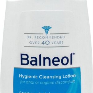 BALNEOL Cleansing Lotion, Cleans, Soothes & Moisturizes, Relieves Anal & Vaginal Irritation & Itching, Non-Greasy, Safe for Pregnancy, Post-Partum, Diarrhea & Hemorrhoids, 3oz, Pack of 1
