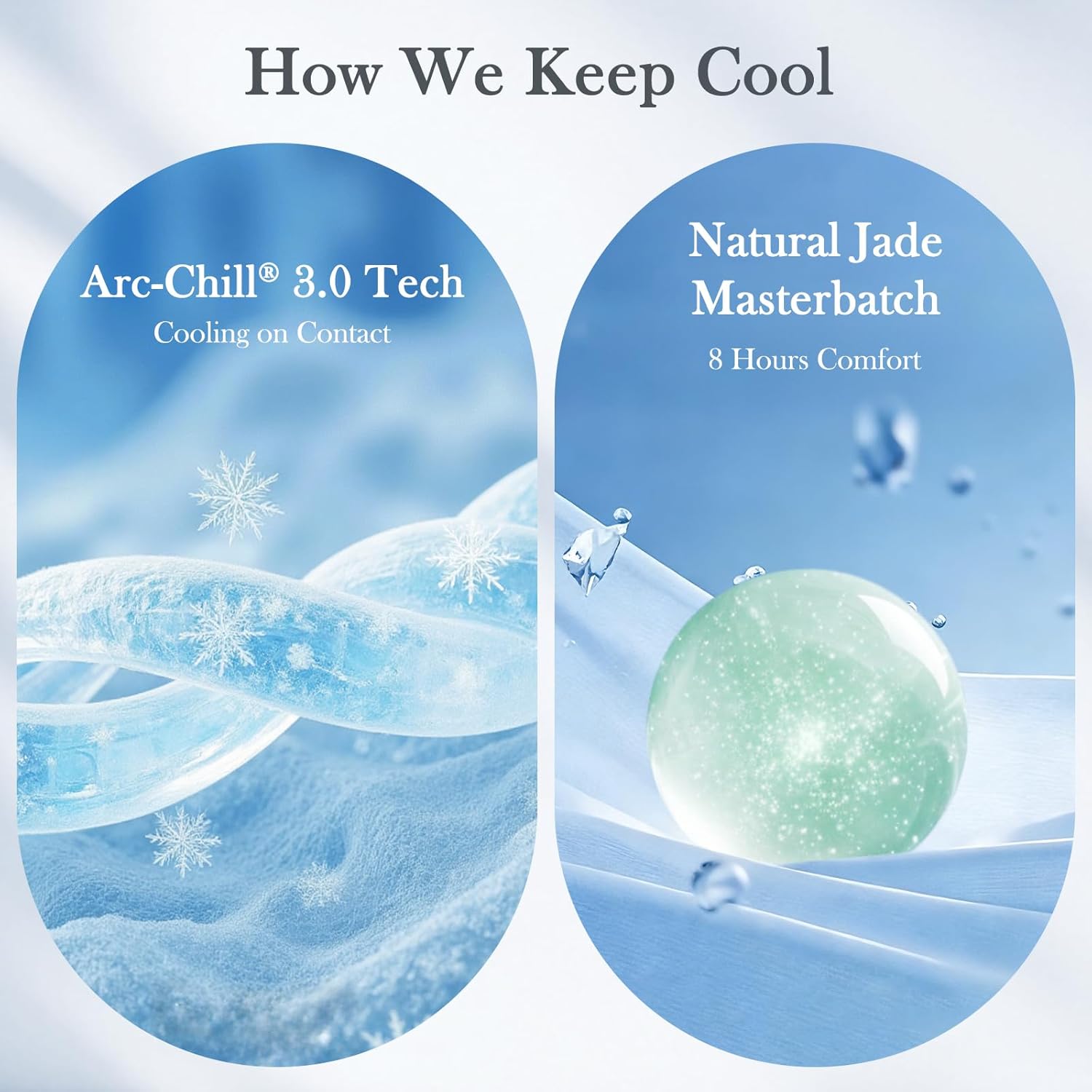 Avolare Cooling Pillow Cases, Arc-Chill 3.0 Cooling Pillowcases for Hot Sleepers, Zipper Satin Pillow Case Standard Size Set of 2, Silky Pillowcases Machine Washable, Grey, 20"x26" - Image 2