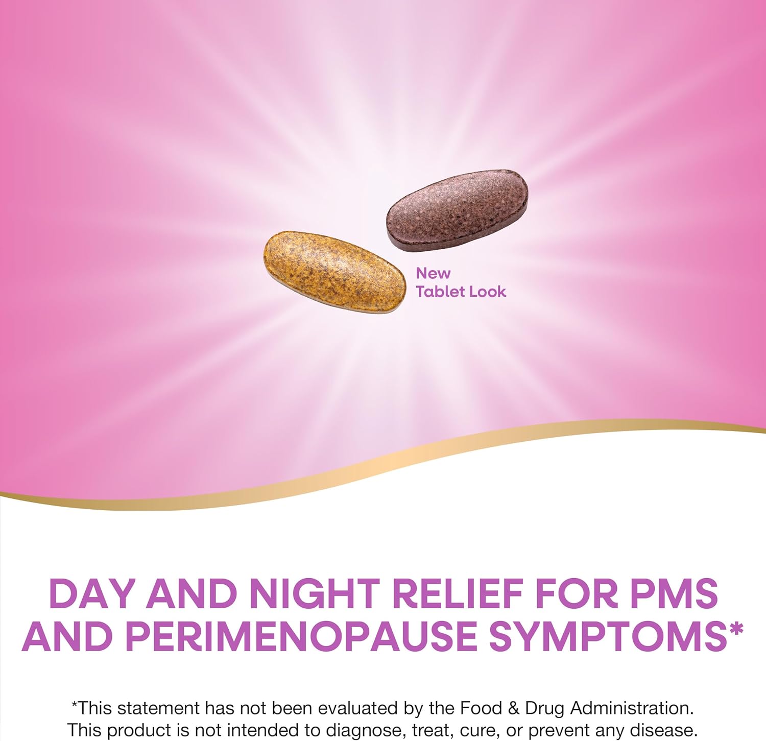 Nature's Way AM/PM PeriMenopause Formula, Perimenopause and PMS Symptom Support*, Hormone-Free, Hot Flashes*, PMS Symptoms*, Restful Sleep*, 30 AM & 30 PM Tablets (Packaging May Vary) - Image 3