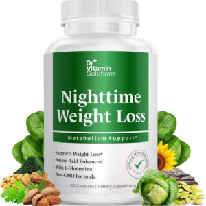 Nighttime Fat Burner Supplements - Appetite Suppressants for Weight Loss - Night-Time Fat Burner for Women and Men Supporting Sleep & Relaxation - Weight Loss Pills - 60 Capsules