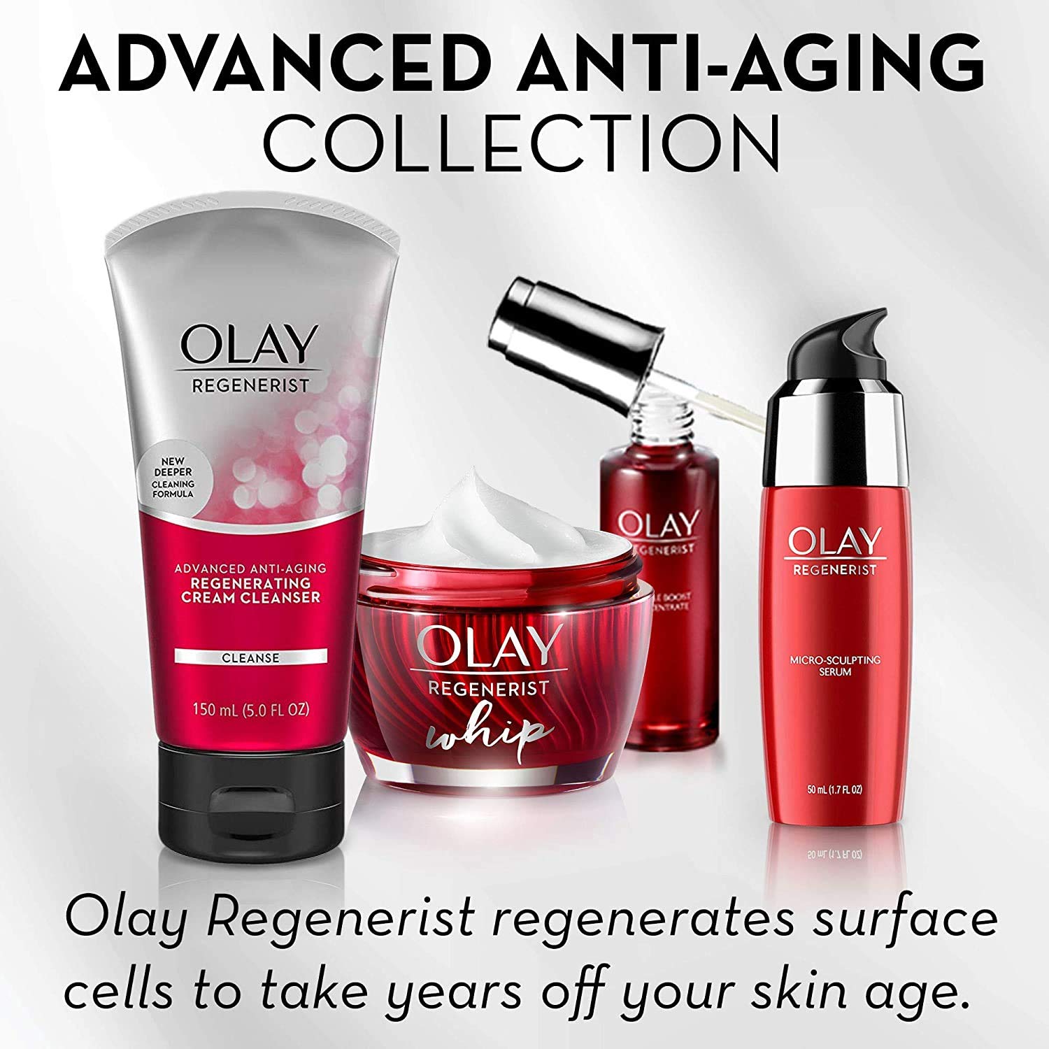 Olay Regenerist Micro-Sculpting Cream Face Moisturizer with Sunscreen SPF 30, Anti-Aging Daytime Facial Moisturizer, Hydrating Face Cream with Amino-Peptide Complex and Niacinamide, 0.5 oz - Image 7