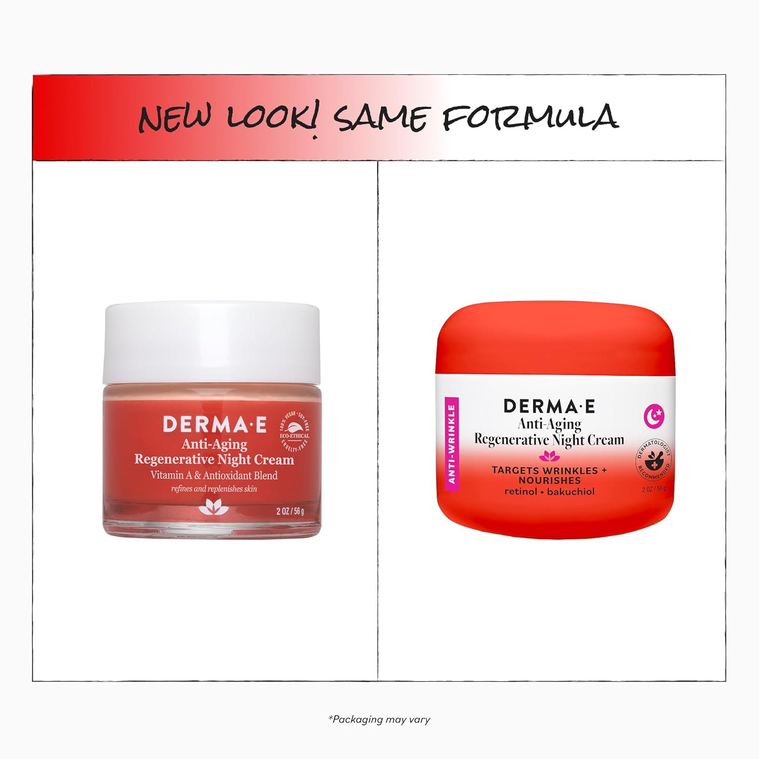 Derma E Anti-Aging Regenerative Night Cream – Firming Astaxanthin Moisturizer For Face – Lightweight Overnight Anti-Wrinkle Cream With Jojoba Oil And Vitamin E, 2 oz - Image 4