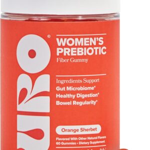 O Positiv URO Fiber Gummies for Adults, 60 Count (Pack of 1) - Prebiotic Chicory Root Inulin Fiber Supplement - Daily Gummy Fiber for Digestive Gut Health - Non-GMO, Vegan & Cruelty-Free