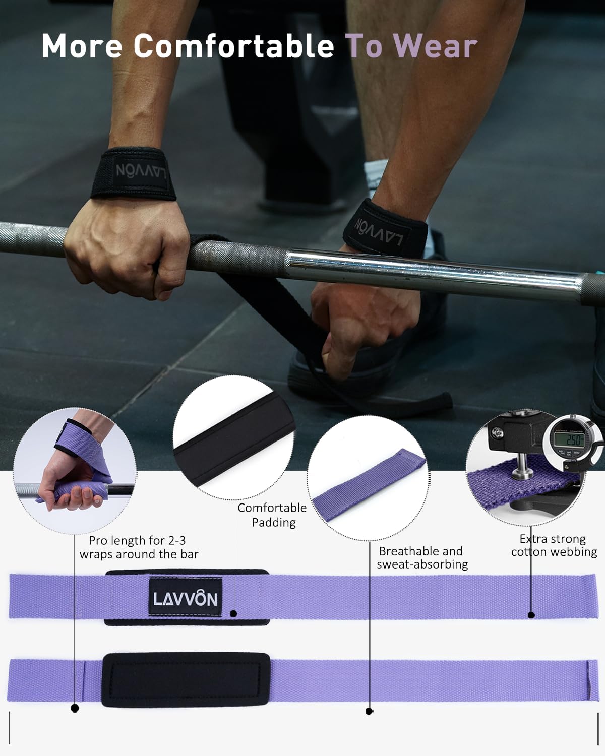 7Pcs-Barbell Pad Set for Hip Thrust - Squat Pad, Bench Press Workout Foam Weight Lifting Bar Cushion,Gym Accessories for Women with Bar Bad,with Gym Ankle Straps,Hip Resistance Bands,Lifting Strap - Image 7