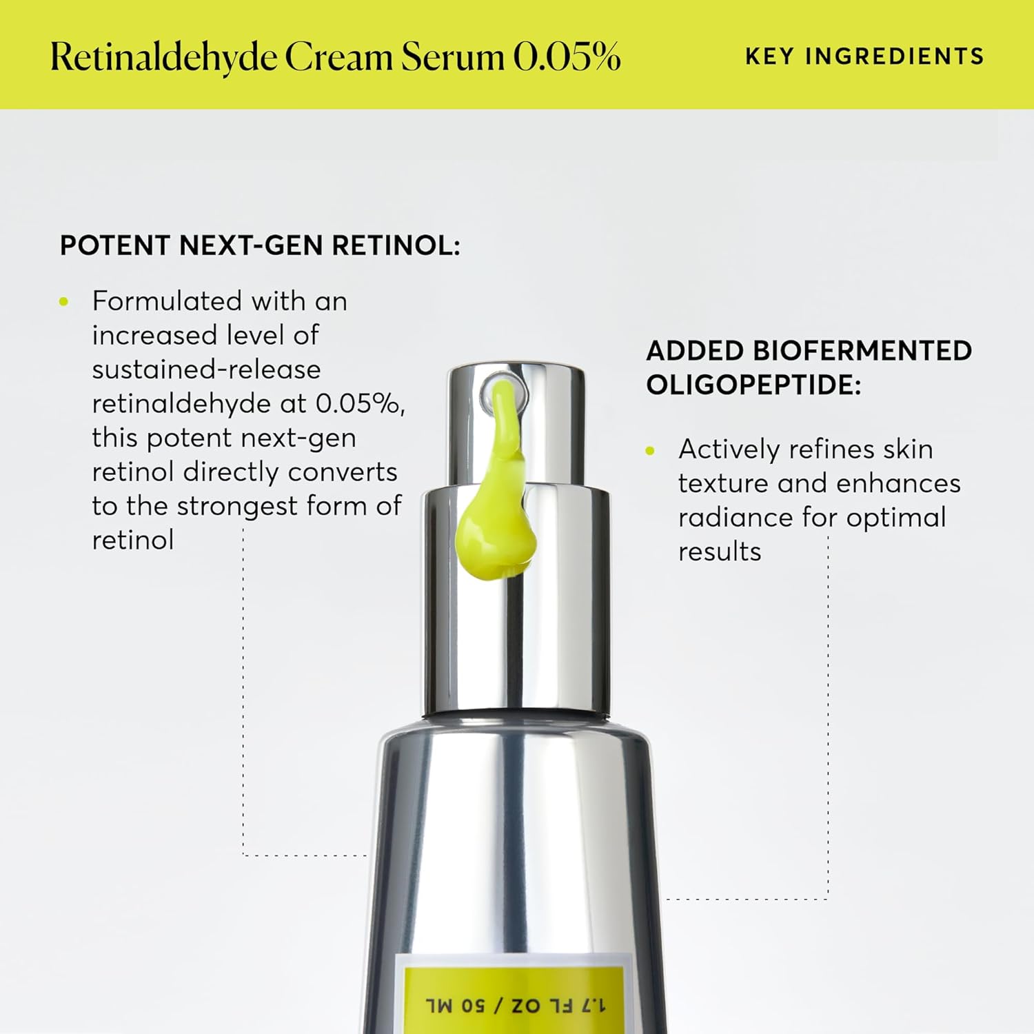 Naturium Retinaldehyde Cream Serum 0.05%, Advanced Anti-Aging & Smoothing Face & Skin Care, 1.7 oz - Image 6