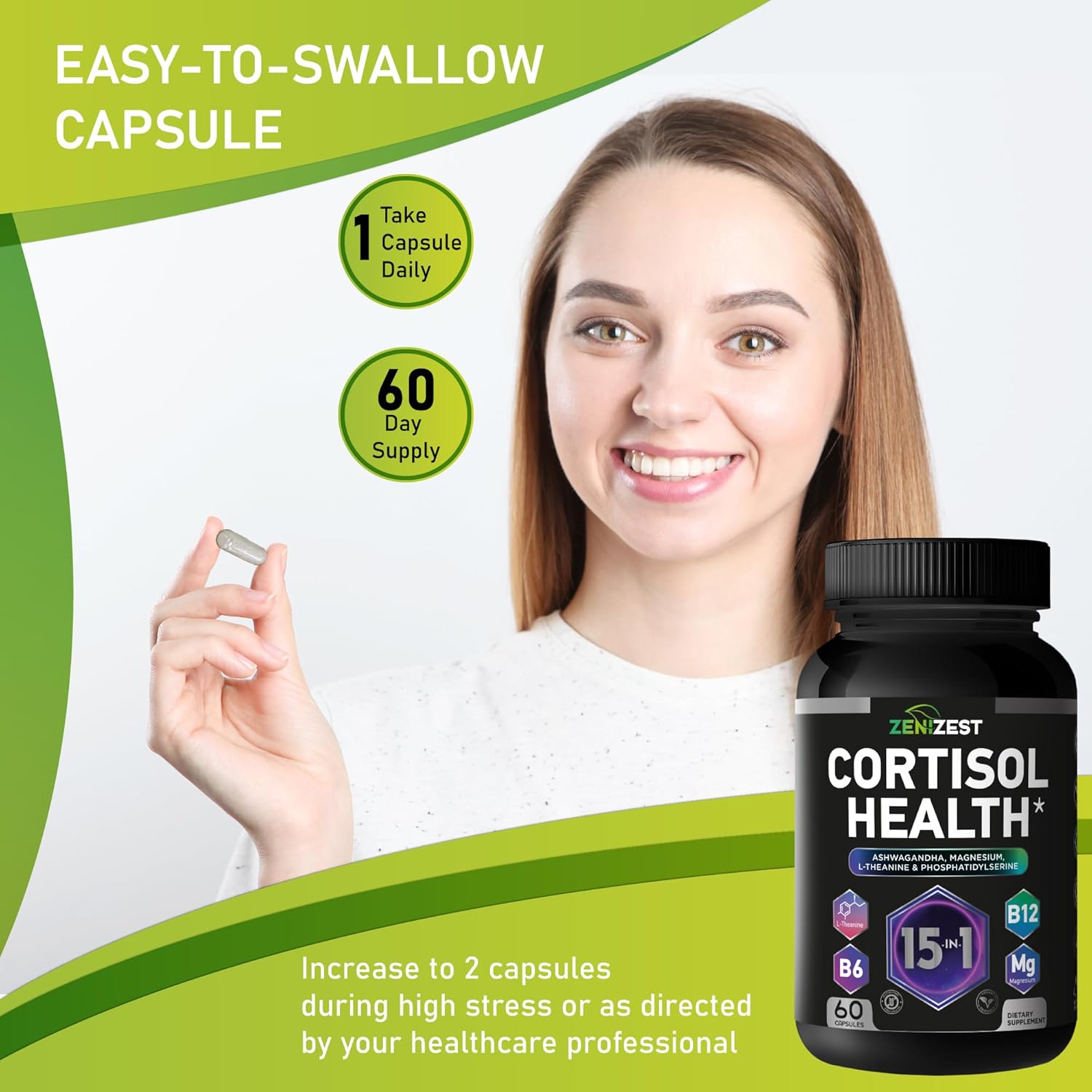 Cortisol Detox Supplement for Women Men (2-Pack) - Image 5