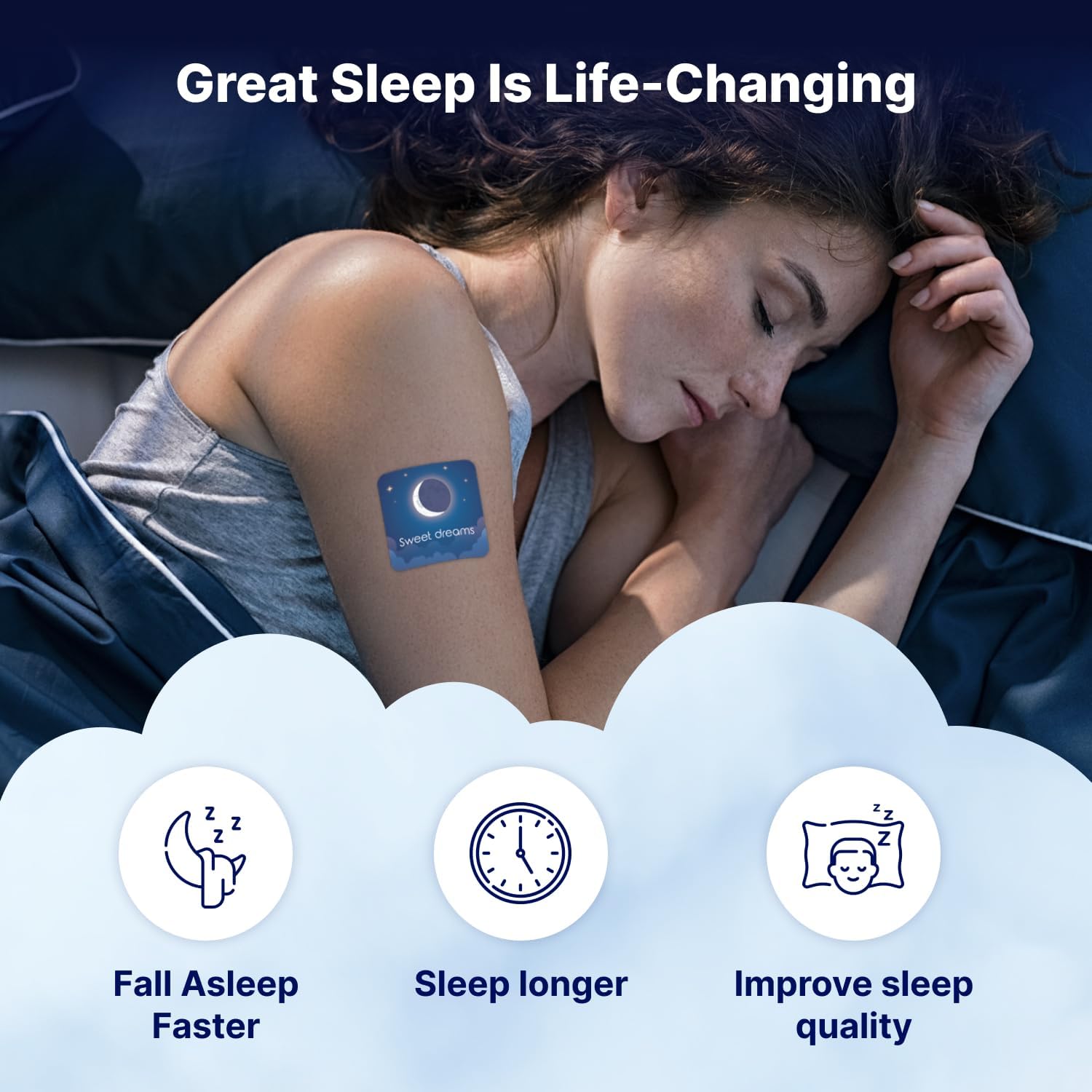 Wellamoon Original Sleep Patches for Adults Extra Strength | Easy-to-Apply Sleep Patch with Melatonin & Valerian | Relax & Wake Up Refreshed | Long-Lasting Night Comfort for Men & Women | 28 Patches - Image 3