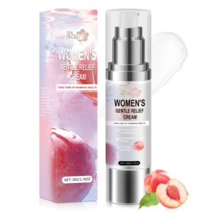 SIX DEGREES Silky Peach Cream for Women, Women's Gentle Relief Cream, Menopause Care - Relieves Vaginal Dryness & Itching, Relief Hormone Balance, Treat Night Sweats, Hot Flashes (1.76 fl.oz)