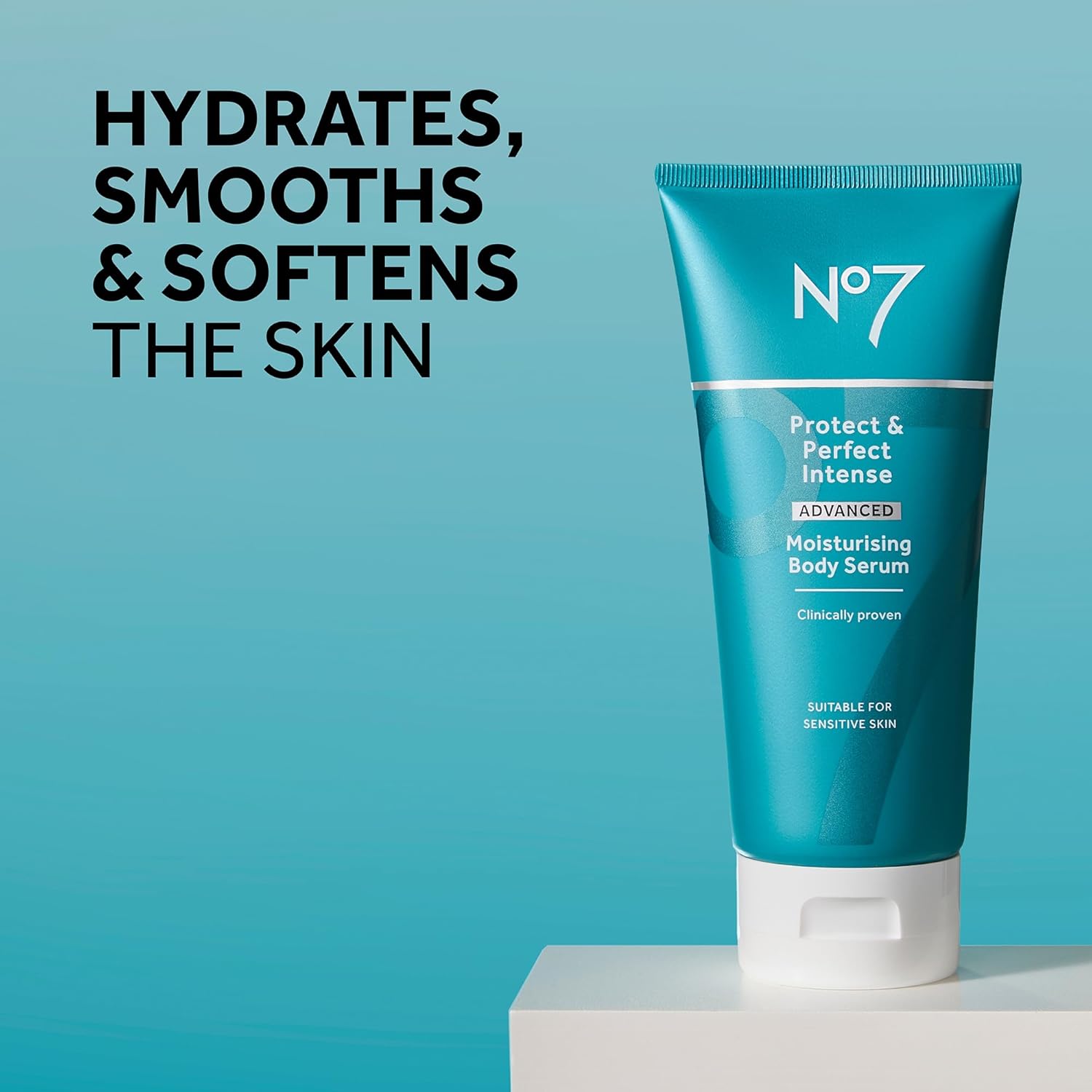 No7 Protect & Perfect Intense Advanced Body Serum - Anti Aging Serum with Hyaluronic Acid & Argan Oil - Collagen Peptide Skin Firming Body Moisturizer (6.7 oz) - Image 2