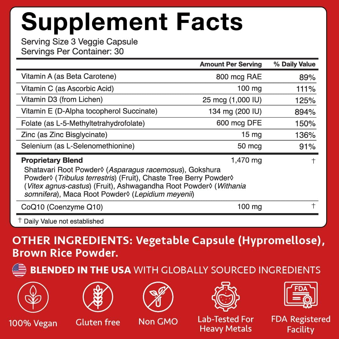 Freshly Moms Ayurvedic Fertility Supplements for Women | Ovulation, Hormonal Balance & Cycle Support | Maca Root, Vitex, & Vitamins | Vegan | 90 Capsules - OSH Wellness - Image 5