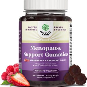 Menopause Gummies for Women – Hormone Balance Support with Dong Quai, Ashwagandha & Black Cohosh (60 Count)