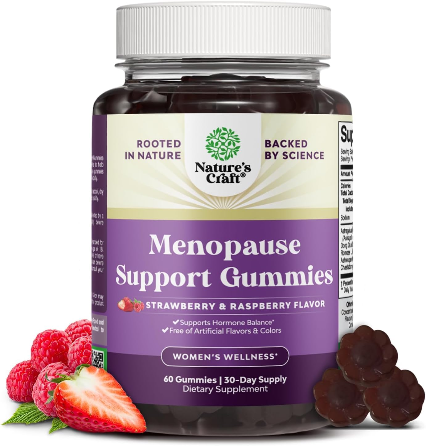 Menopause Gummies for Women – Hormone Balance Support with Dong Quai, Ashwagandha & Black Cohosh (60 Count)