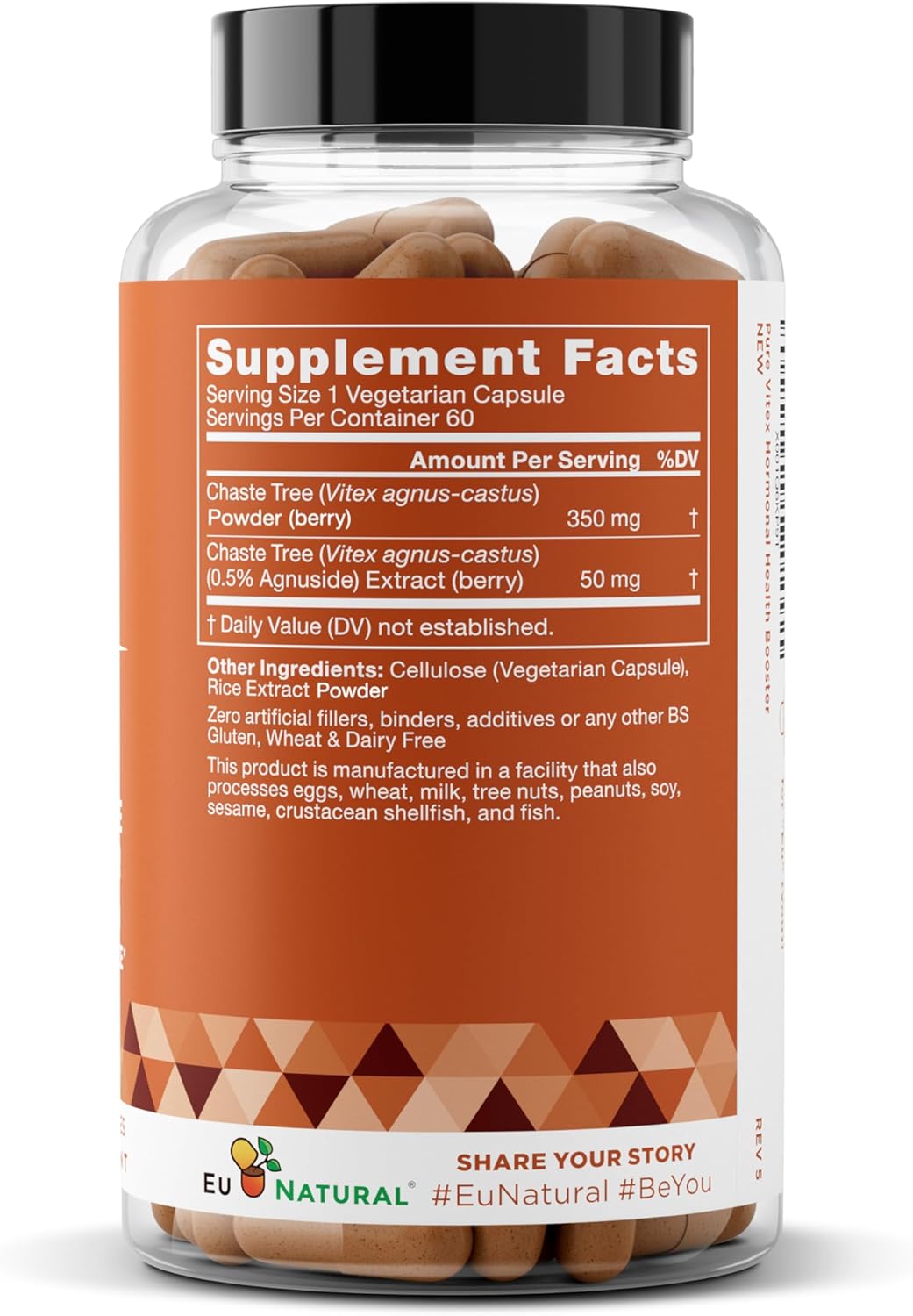 Vitex Pure 400 Mg Chasteberry - Natural PMS Support, Balance Hormones, Regulate Cycle, Promote Skin Health - Full-Spectrum & Standardized - 60 Vegan Soft Capsules - Image 9
