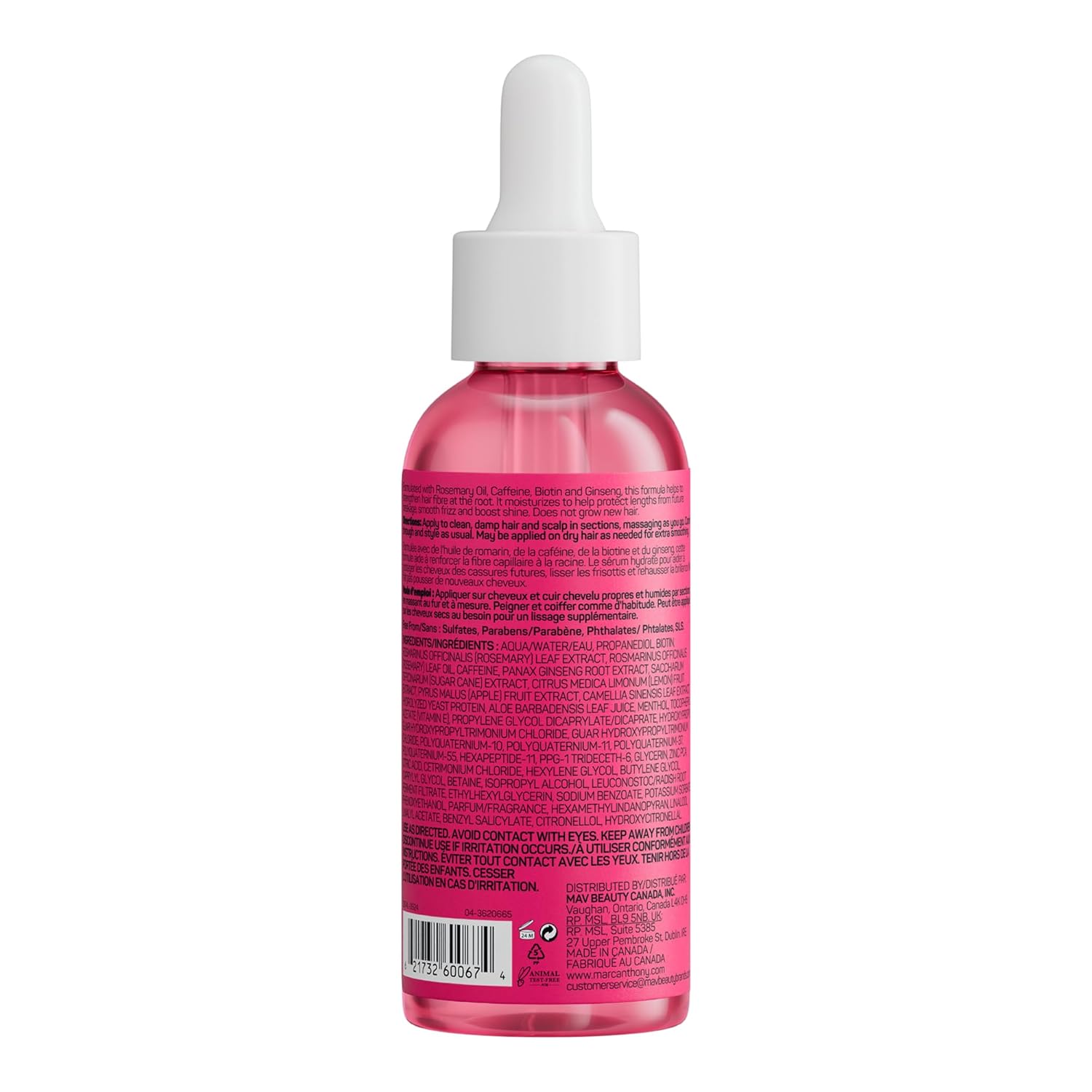 Marc Anthony Grow Long Scalp & Hair Serum - Anti-Breakage Formula Nourish, Strengthen & Hydrate Scalp & Hair Follicles - Natural Shine & Fuller-Looking Hair Strands from Root to Tip, 2 fl oz - Image 2