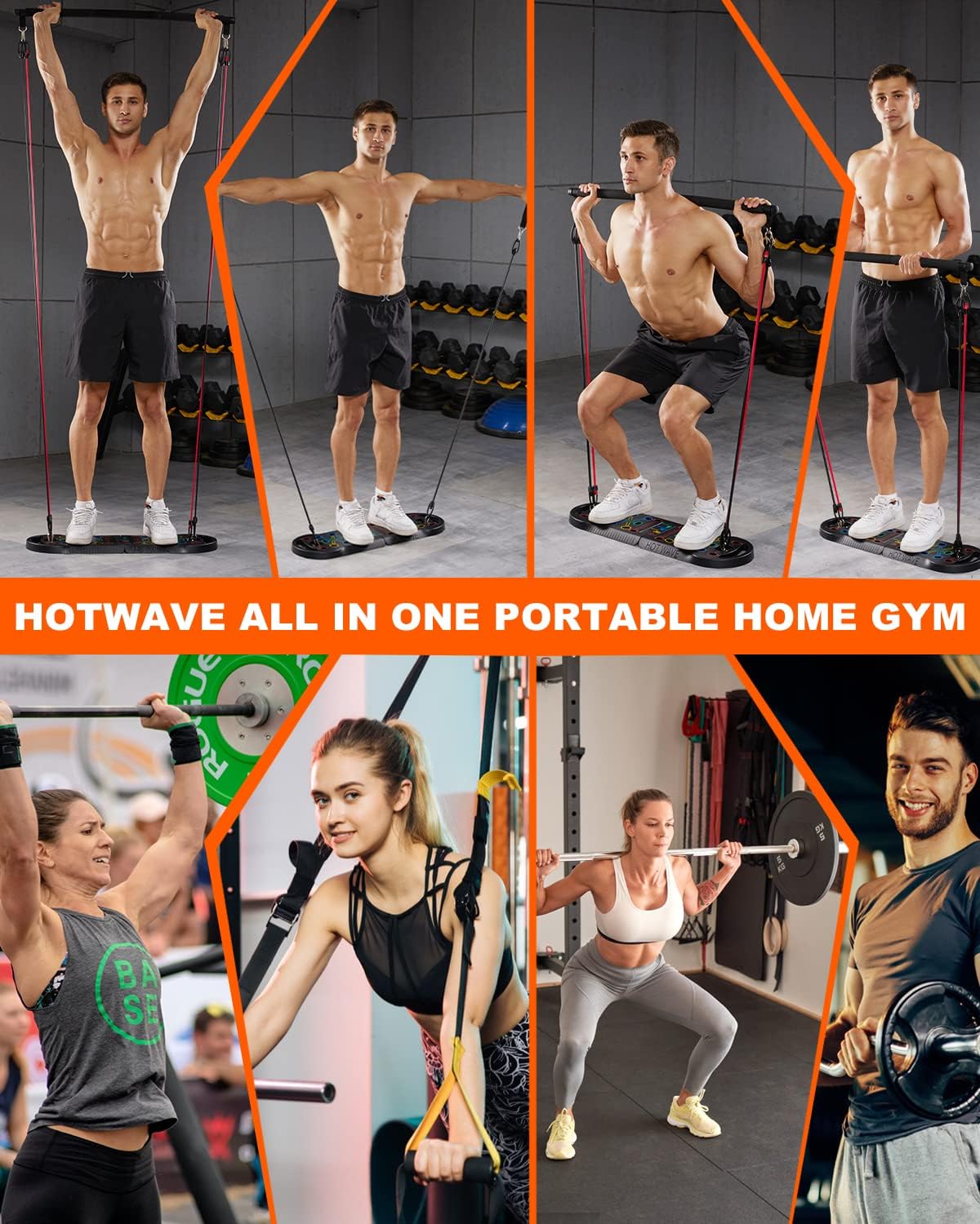 HOTWAVE Push Up Board Fitness, Portable Foldable 20 in 1 Push Up Bar at Home Gym, Pushup Handles for Floor. Professional Strength Training Equipment For Man and Women - Image 3