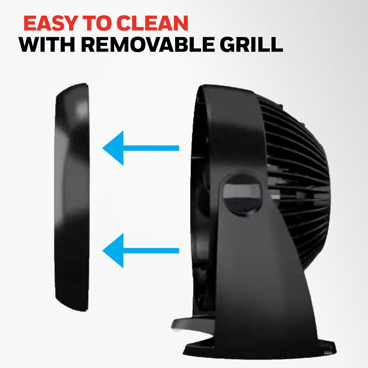Honeywell TurboForce Air Circulator, Small Tabletop Fan, Quiet Personal Fan for Home or Office, 3 Speeds, 90 Degree Pivoting Head, Black, HT900 - Image 9