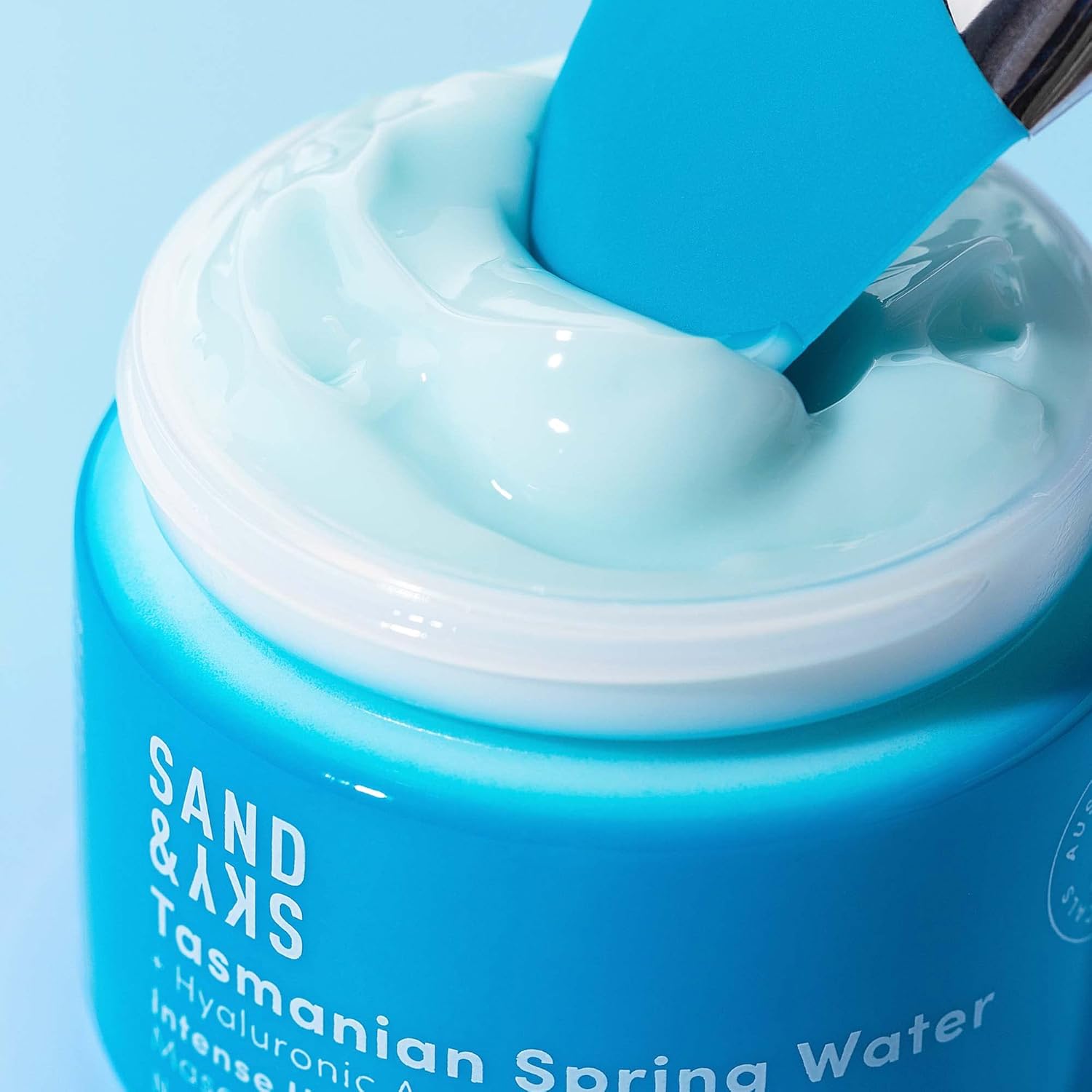 Sand & Sky Face Mask Hydrating Skincare with Hyaluronic Acid - Tasmanian Spring Water Intense Hydration Facial Mask, Skin Barrier Repair, Soothes Redness, Anti Aging Sleeping Mask, Australian Beauty - Image 2