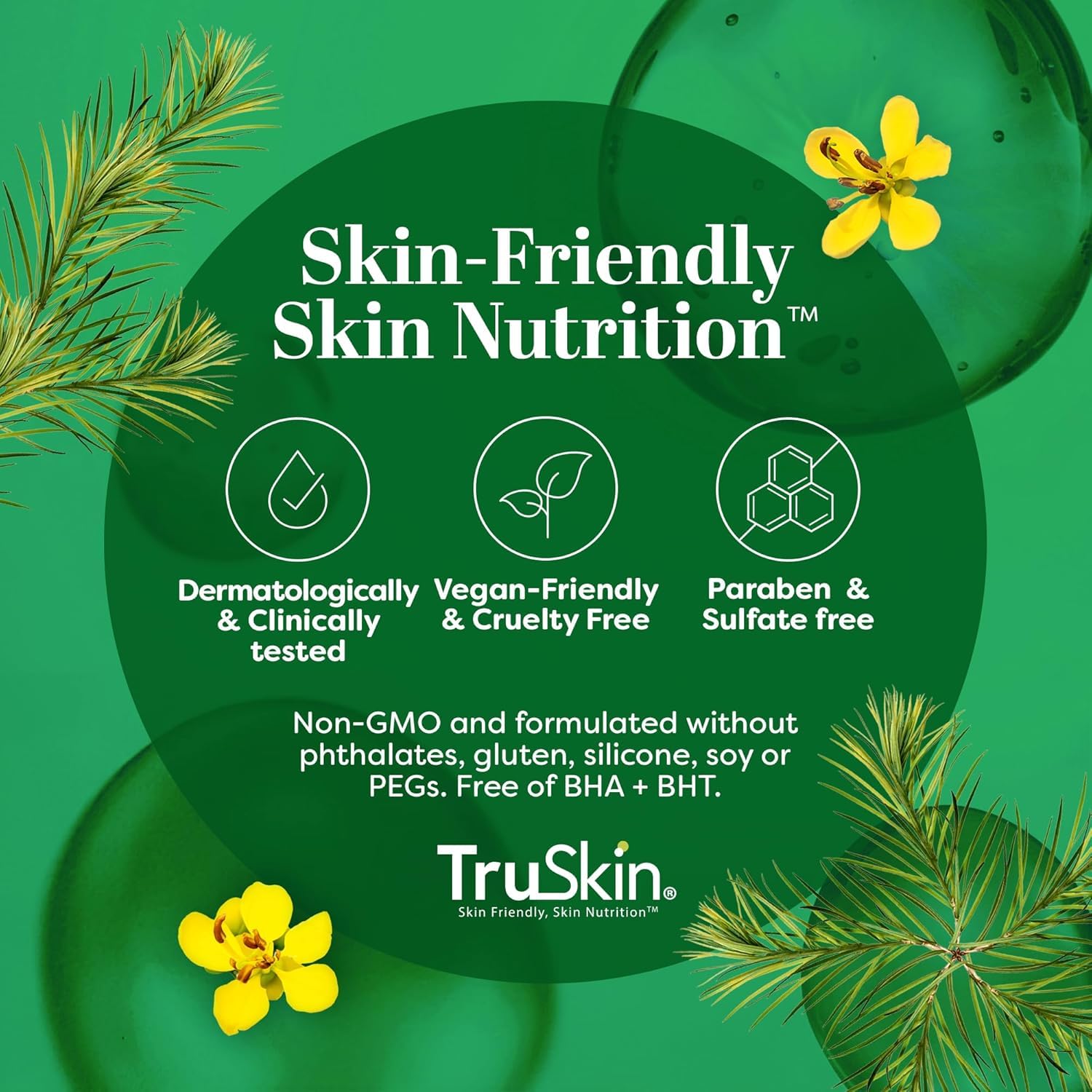 TruSkin Tea Tree Oil Acne Treatment Serum for Face - Salicylic Acid, Niacinamide, Vitamin C & Retinol - Clarifying Super Facial Serum for Acne-Prone Skin & Pores, 1 Fl Oz - Image 8
